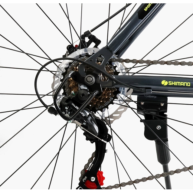Велосипед 29 ST Corso «LEADER» LD-55620 сталь 19", (к-т SHIMANO) чорно-жовтий фото westvelo.com