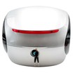 Кофр (багажник) для мотоцикла задній LIPAI (350х350х260) 32L світло-сірий глянцевий, крапля фото westvelo.com