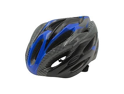 Вело шолом "TK Sport" 073 (56 см) з мигалкою, чорно-синій