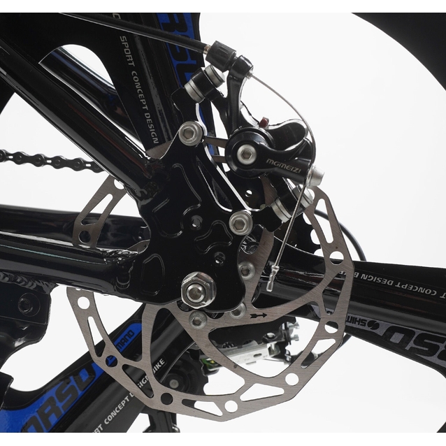 Велосипед 20 AL Corso «EVOLUTION» EV-20912 алюміній 11", (к-т SHIMANO) чорно-синій фото westvelo.com