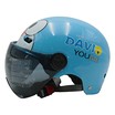 Мото шолом підлітковий, відкритий (M‑XL) "DAVID" 315A, синій глянцевий (ABS) фото westvelo.com
