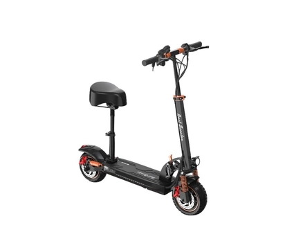 Електросамокат Best Scooter MS-30819 двигун 800W, акумулятор літієвий 48V 15Ah з сидінням, складний, колеса 10, чорно-помаранчевий