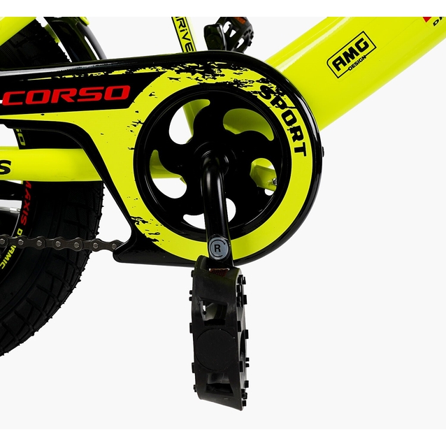 Дитячий велосипед 12 ST Corso «MAXIS» CL-12017 жовтий фото westvelo.com