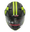 Мото шолом, трансформер (S 55-56) F2 162 Neon yellow, чорний, матовий з відкидними окулярами