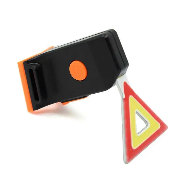 Мигалка usb зад. №902 "Трикутник" LED (LEIHAO-286) червоно-жовта фото westvelo.com