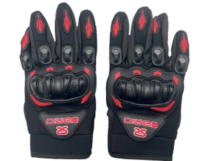 Мото рукавиці (M) "MP-1" SEK WIN, чорно-червоні