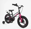 Дитячий велосипед 14 MG Corso «STREAM» SM-14154, магнієва рама, сіро-рожевий фото westvelo.com