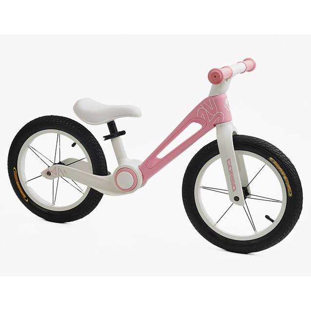 Велобіг 14 Corso надувні колеса, нейлонова складна рама NL-96022 рожево-білий фото westvelo.com