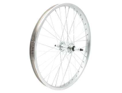 Колесо 20 зад, обід нікель, спиця 2мм, втулка мтв М на віночках