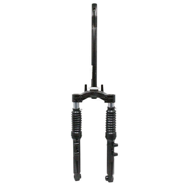 Вилка 10 аморт. різьб. Ø25.4mm. 24.8mm. під дискові гальма з отвором для фіксації керма, для електромопеда, L-350mm. р.з L-50mm. FLASHX фото westvelo.com