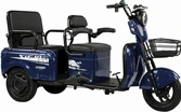 Трицикл Corso «SIG-10 MAX» SM-634082, двигун 1200W, акумулятор 72V 36Ah графеновий, синій + 1 ящик. акум, колеса 10" фото westvelo.com