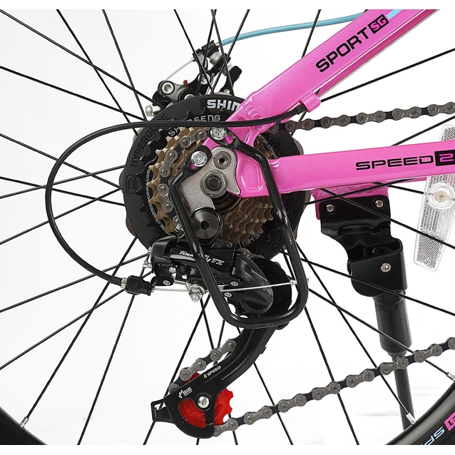 Велосипед 24 AL Corso «CONCEPT» CP-24801 алюміній 11", (к-т SHIMANO) рожево-блакитний фото westvelo.com