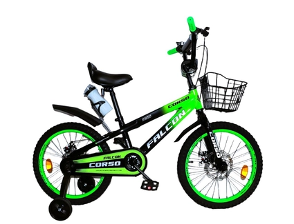Дитячий велосипед 18 ST Corso «FALCON» FC-18349 дискові гальма, салатовий