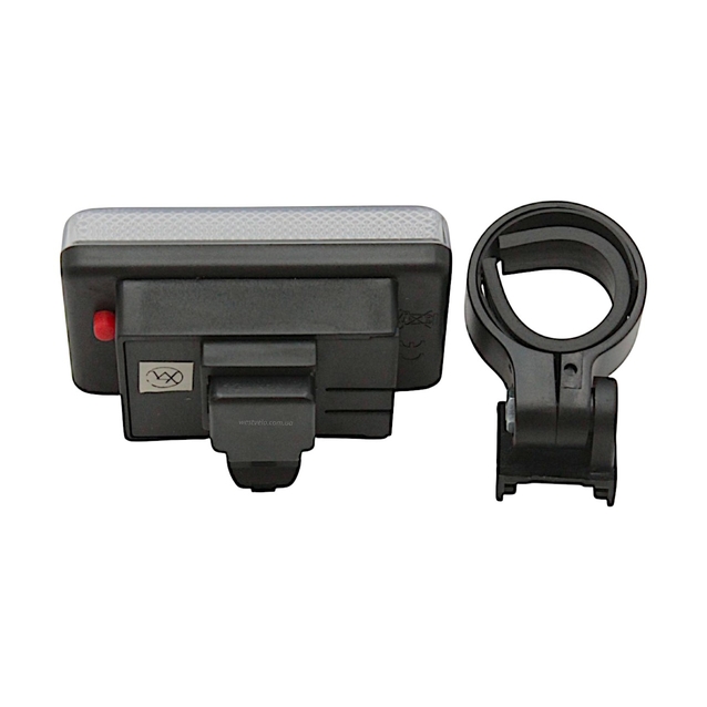 Мигалка на батарейках зад. JING YI, JY‑256 12 діодів 3 режими, (3 кольори світла червоний,зелений,синій) фото westvelo.com