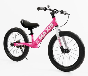 Велобіг 16 Corso надувні колеса, сталева рама «MAXIS» MX-48018 рожевий