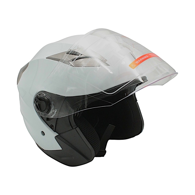 Мото шолом, відкритий (S) (55-56см) BLD-708 білий глянець з відкидними окулярами фото westvelo.com