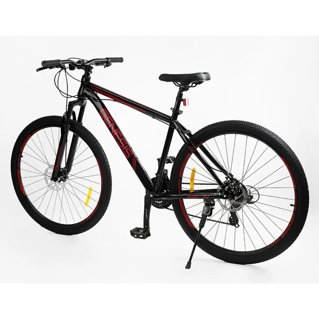 Велосипед 29 ST Corso «GENESIS» GN-29867 сталь 19", (к-т Saiguan) чорно-червоний фото westvelo.com