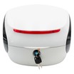 Кофр (багажник) для мотоцикла задній LIPAI (350х350х260) 32L білий глянець, крапля фото westvelo.com