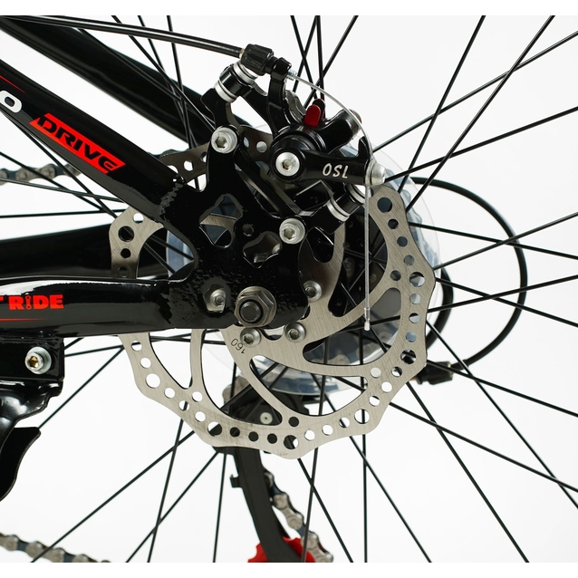 Велосипед 26 ST Corso «INTENSE» NT-26573 сталь 13", (к-т Saiguan) чорно-червоний фото westvelo.com