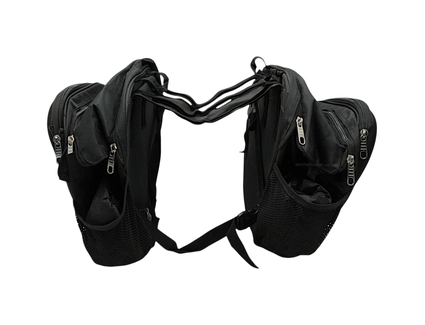 Кофри бічні подвійна (багажника) для мотоцикла задні PROBIKER "KML" тканинні, чорний