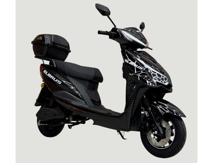 Електроскутер Corso «GTS-RR» LB-602072, двигун 2000W, акумулятор 72V 30Ah літій-залізо-фосфатний, чорний, колеса 10"