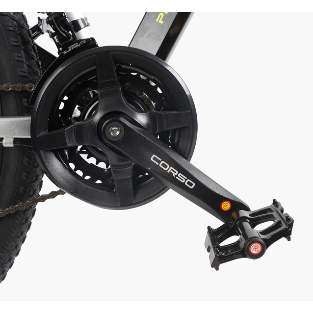 Велосипед 29 AL Corso «KORD» KR-33214 алюміній 17", (к-т SHIMANO) срібно-жовтий