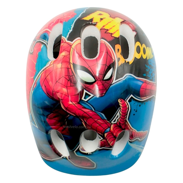 Вело шолом дитячий 654 "Spider-Man" синій (2 дизайна) фото westvelo.com
