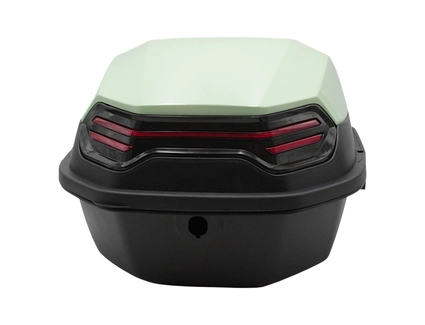 Кофр (багажник) для мотоцикла задній ROBIK 48 (390х390х290) 48L "JSBM" глянцевий, м'ятний