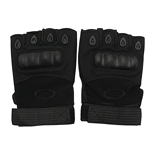 Рукавиці (тактичні) QAKLEY "2XL" чорні (з відкритими пальцями) фото westvelo.com