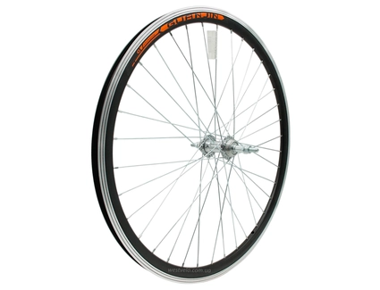 Колесо 26 зад, обід 2-ний чорний, втулка ST. на віночках, диск різьба (Guan Gin)