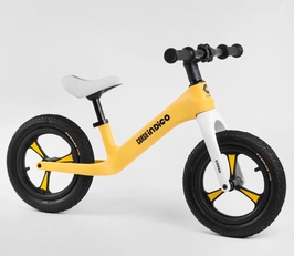 Велобіг 12 Corso надувні колеса, нейлонова рама «INDIGO» D-4536 жовтий