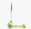 Самокат дитячий 3-х колісний, Skyper JW-28802 салатовий, зі світлом, українське озвучування, складне кермо, музика та підсвічування платформи фото westvelo.com