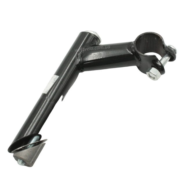 Винос руля мтв сталевий Ø22.2мм. L-150мм. L-75мм. Ø25.4мм. чорний фото westvelo.com