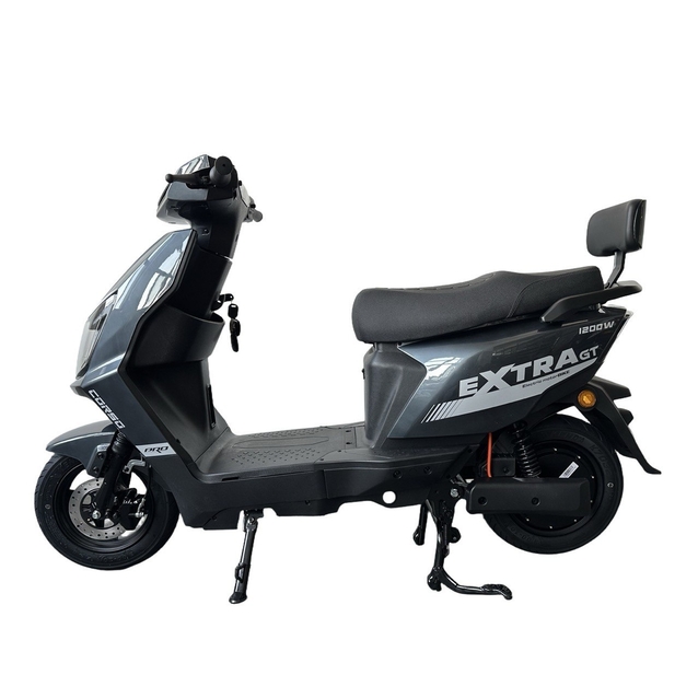 Електроскутер Corso «EXTRA» XT-181097, двигун 1200W, акумулятор 64V 30Ah літій-залізо-фосфатний, графітовий, колеса 10" фото westvelo.com