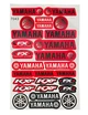 Наклейки "YAMAHA" 7043 25шт (27х18см) червоні фото westvelo.com