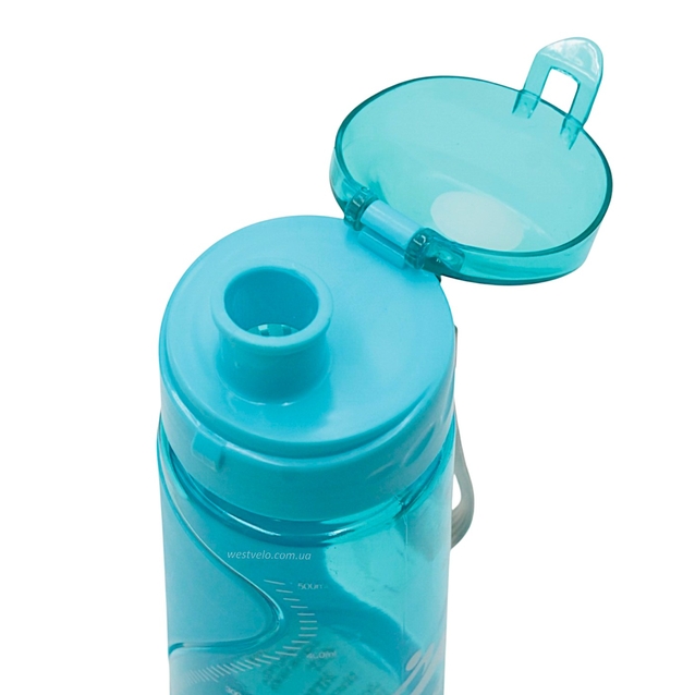 Фляга 500 ml пластмасова, SPORT, блакитна фото westvelo.com