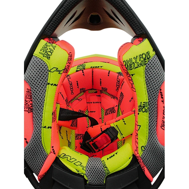 Шолом, закритий крос/ендуро (М) АТV Forsage Rider  030 біло-жовтий глянець з дашком + окуляри фото westvelo.com