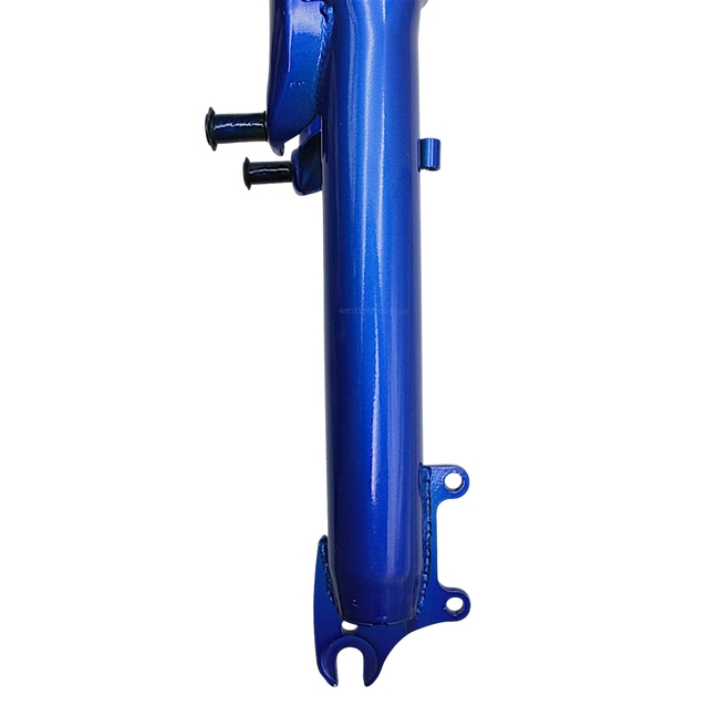 Вилка 24 аморт. різьб Ø25.4mm V-brake + disk, L-210mm р.з L-100mm синя фото westvelo.com