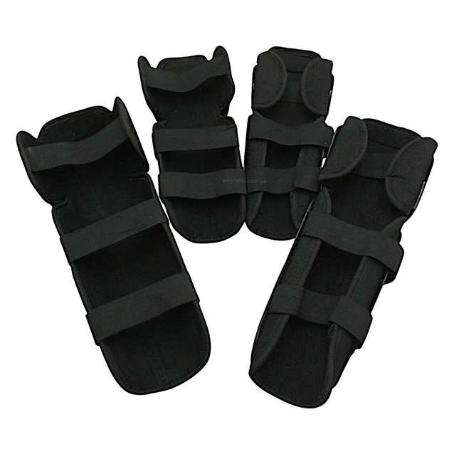 Мотозахист наколінники + налокітники "VEMAR" (S109) пластик, чорні фото westvelo.com