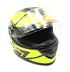 Мото шолом, закритий (S 55-56) F2 М65 Neon yellow чорно-жовтий, глянець фото westvelo.com