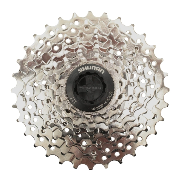 Касета 9 швидкостей SHUNAN нікель (11-32T) фото westvelo.com