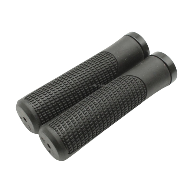 Гріпси прямі чорні 013 "Силікон" з чорним замком фото westvelo.com