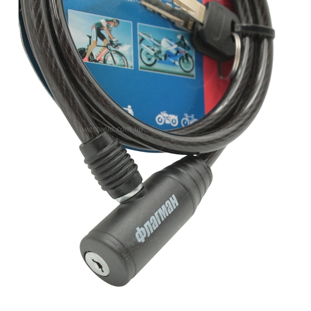 Замок на ключ 414 Ø8mm L-1000mm, Флагман фото westvelo.com