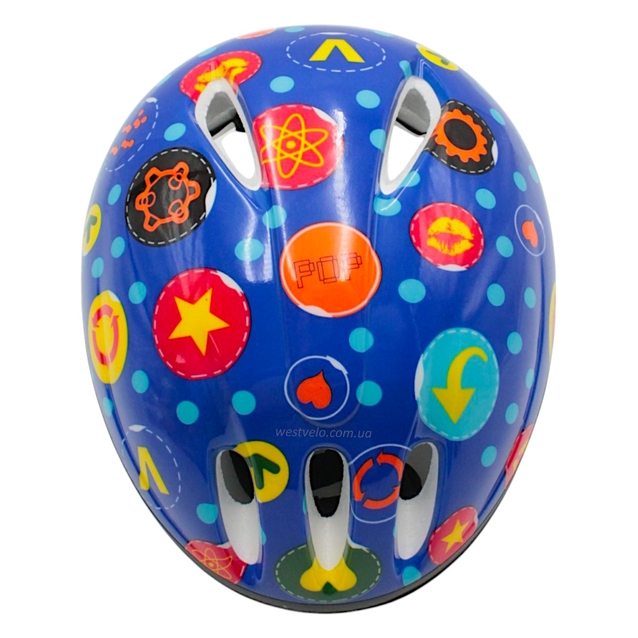 Вело шолом "TK Sport" 599 (53см) синій, POP