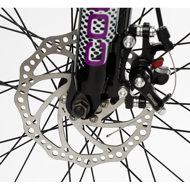 Велосипед 26 ST Corso «KLEO» KL-26904 сталь 15", (к-т Saiguan) фіолетово-рожевий фото westvelo.com