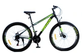 Велосипед 27.5 ST Corso «TORNADO» TR-27229 сталь 15,5", (к-т SHIMANO) чорно-салатовий фото westvelo.com