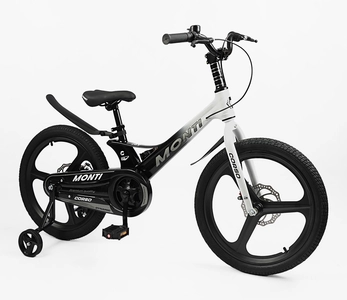 Дитячий велосипед 20 MG Corso «MONTI» MT-20360, магнієва рама, чорно-білий