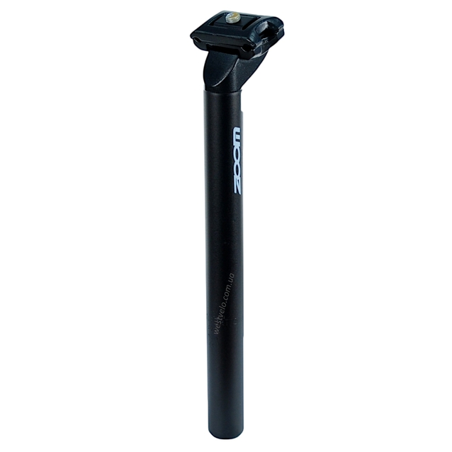 Труба сідла Ø30.4 мм алюміній, L-30 см, на глагол, чорна "ZOOM"  SP-С207 фото westvelo.com