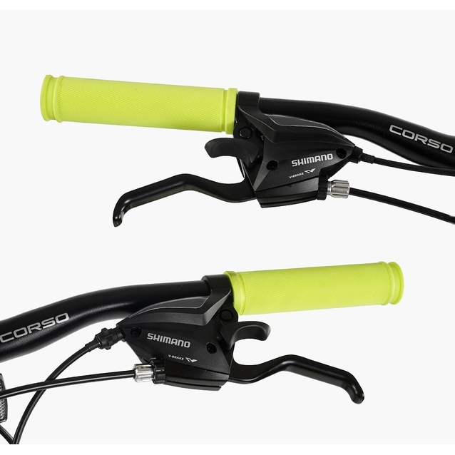 Велосипед 26 AL Corso «NEXT» NX-26167 алюміній 15", (к-т SHIMANO) чорно-жовтий фото westvelo.com