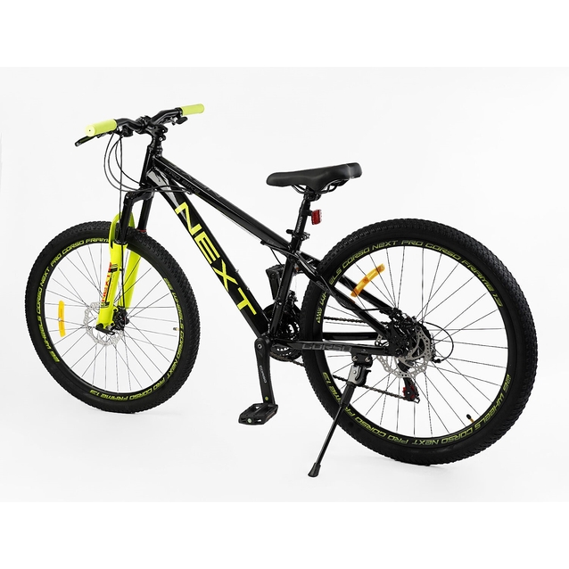 Велосипед 26 AL Corso «NEXT» NX-26400 алюміній 13", (к-т SHIMANO) чорно-жовтий фото westvelo.com